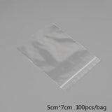 100Pcs Multisize Zip Lock Bag Reclosable Plastic Bag