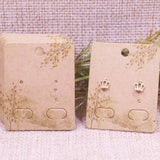 100Pcs Earring Display Cards 4x5cm DIY Jewelry Hang Tag Card