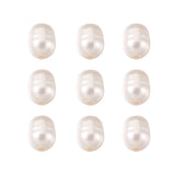 100Pcs Natural Freshwater Pearl Beads Large Hole Spacer Bead DIY Bridal Jewelry
