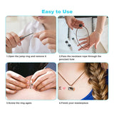 100Pcs Necklace Cord With Clasps, 18Inch Bulk Necklace Chains