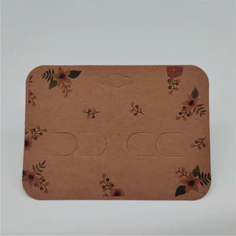 100Pcs Jewelry Display Cards Hair Accessory Cards Woman Hairpin Packaging Cards