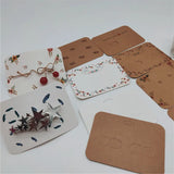 100Pcs Jewelry Display Cards Hair Accessory Cards Woman Hairpin Packaging Cards
