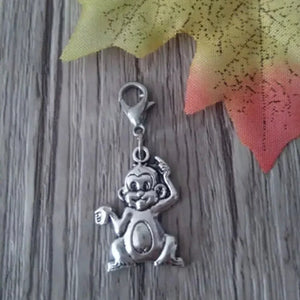 100Pcs Monkey Charm Pendant for Jewelry Accessories