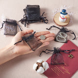 100Pcs Organza Bag Jewelry Drawstring Pouches Wedding Christmas Gift Bags