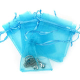 100Pcs Organza Bag 7x9cm Drawstring Pouches Wedding Party Goodie Yarn Packing