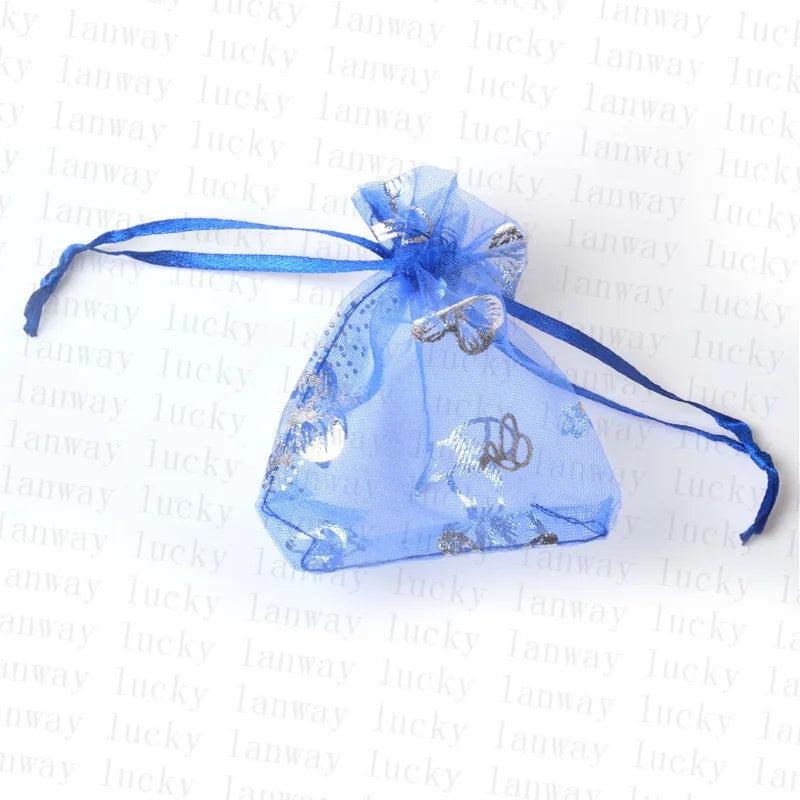 100Pcs Organza Bag Jewelry Tulle Gift Package