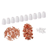 100Pcs PT-31 LG-40 Plasma Cutter Nozzles Electrode Tip Torch Kits 40A