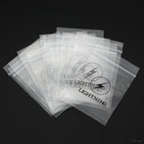 100Pcs 4x6cm Lightning Ziplock Clear PE Bags Jewelry Packing Plastic Bag