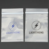 100Pcs 4x6cm Lightning Ziplock Clear PE Bags Jewelry Packing Plastic Bag