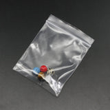 100Pcs Jewelry Packaging Zip Bags Fresh Bag Transparent Zip Lock DIY Stockpile