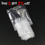 100Pcs Jewelry Packaging Zip Bags Fresh Bag Transparent Zip Lock DIY Stockpile