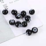 100Pcs/Pack Wood Beads Billiards 8 DIY Wooden Decoration Crafts