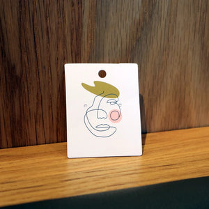 100Pcs Jewelry Earring Display Cards Necklace Packaging Stand Tag Logo