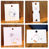 100Pcs Jewelry Earring Display Cards Necklace Packaging Stand Tag Logo