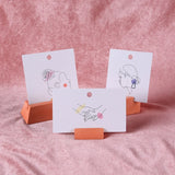 100Pcs Jewelry Earring Display Cards Necklace Packaging Stand Tag Logo