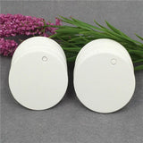100Pcs Cardboard Hang Tags 4x4cm with Elastic Bands - Customizable