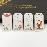 100Pcs Paper Merry Christmas Jewelry Tags, Gift Packing Labels
