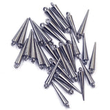 100Pcs Studs Spikes Punk Cone Acrylic Earring Bracelets DIY Findings 23mm