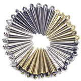 100Pcs Studs Spikes Punk Cone Acrylic Earring Bracelets DIY Findings 23mm