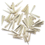 100Pcs Studs Spikes Punk Cone Acrylic Earring Bracelets DIY Findings 23mm