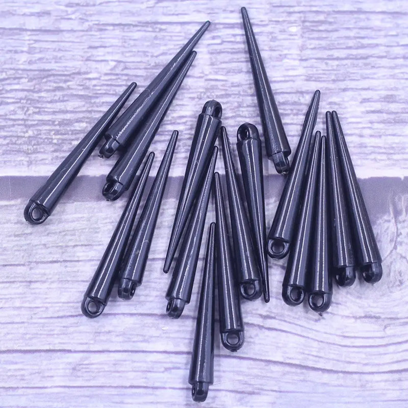 100Pcs Acrylic Spike Studs for Earring Charms Necklace Jewelry DIY