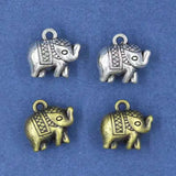 12x11mm DIY Elephant Pendant Hair Accessory Hair Ring