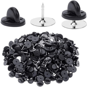 100Pcs Pin Backs for Lapel Pins Tie Tacks Blank Pins with Clutch Back