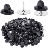 100Pcs Pin Backs for Lapel Pins Tie Tacks Blank Pins with Clutch Back