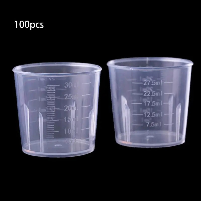 100Pcs Plastic Pouring Cups for Resin Art Crafts