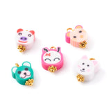 100Pcs Polymer Clay Charms Mixed Styles DIY Jewelry Making Supplies