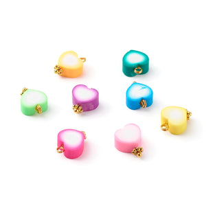 100Pcs Polymer Clay Charms Mixed Styles DIY Jewelry Making Supplies