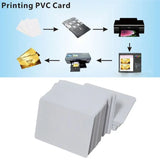 100Pcs Inkjet PVC ID Cards Double Sided DIY ID Badge Cards