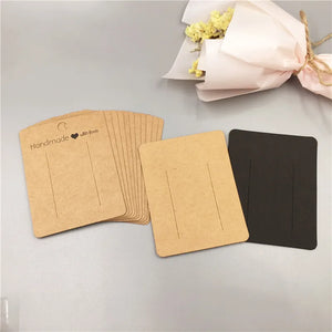 100Pcs Love Hair Clip Display Cards Jewelry Packaging Card