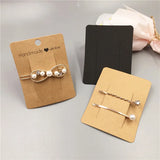 100Pcs Love Hair Clip Display Cards Jewelry Packaging Card