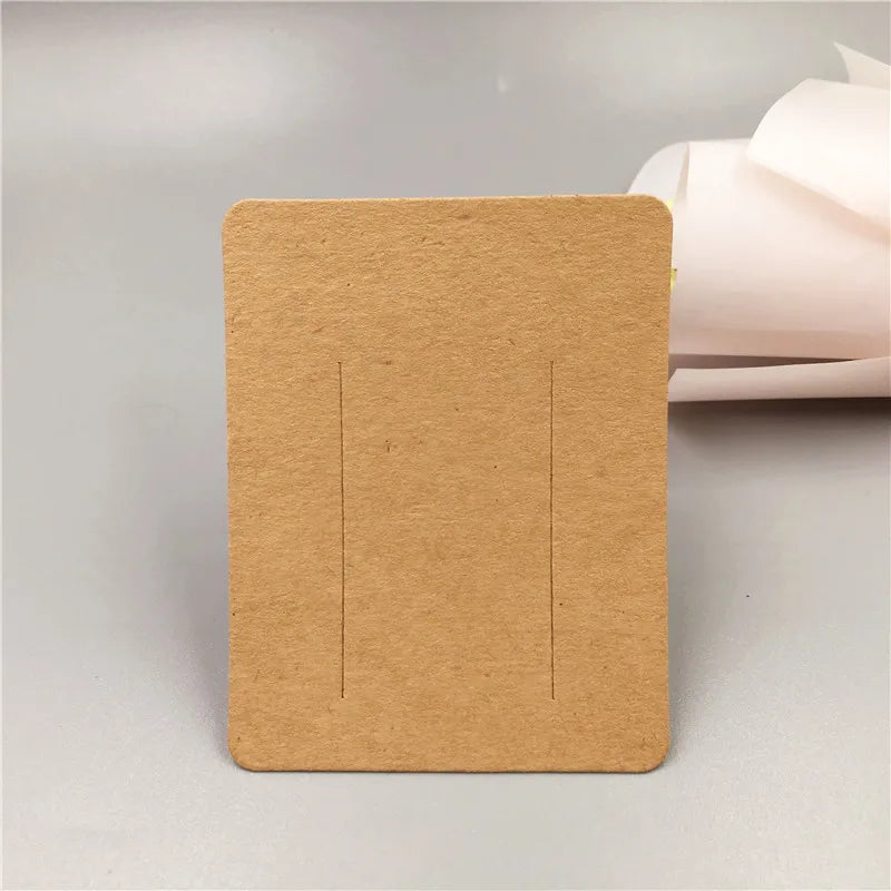 100Pcs Love Hair Clip Display Cards Jewelry Packaging Card