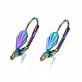 100Pcs Rainbow French Ear Wire Hoops for Earrings