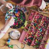 100Pcs Silicone Beads Kit for Keychain DIY Crafts