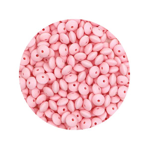 100Pcs Silicone Lentil Bead 12MM Baby Teether DIY Nipple Chain Jewelry Beads