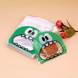 100Pcs Self-adhesive Plastic Bags for Snack Baking Cookie Candy Packing