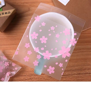 100Pcs Snowflake Christmas Adhesive Gift Bags for Home Wedding Party