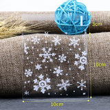 100Pcs Snowflake Christmas Adhesive Gift Bags for Home Wedding Party