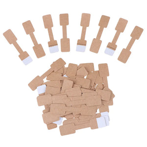 100Pcs Blank Tags for Jewelry Packaging Necklace Bracelets Stickers