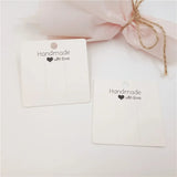 100Pcs Square Hairpin Display Card DIY Jewelry Packaging 6*6cm