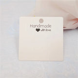 100Pcs Square Hairpin Display Card DIY Jewelry Packaging 6*6cm