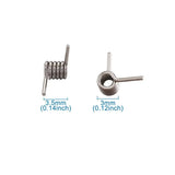 100Pcs Stainless Steel Barb Wire Tube Beads For Jewelry Making