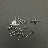 100Pcs Stainless Steel Earring Studs with Ear Backs
