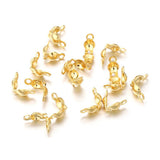 100Pcs Stainless Steel Clamshell End Crimp Bead Tip for Jewelry Making