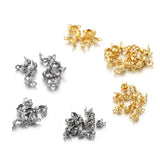 100Pcs Stainless Steel Clamshell End Crimp Bead Tip for Jewelry Making