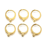 100Pcs Stainless Steel Leverback Earring Clasp Hooks
