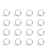 100Pcs Stainless Steel Leverback Earring Clasp Hooks